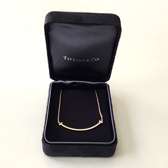 Tiffany & Co. Diamond T Smile Necklace - Picture 2 of 7